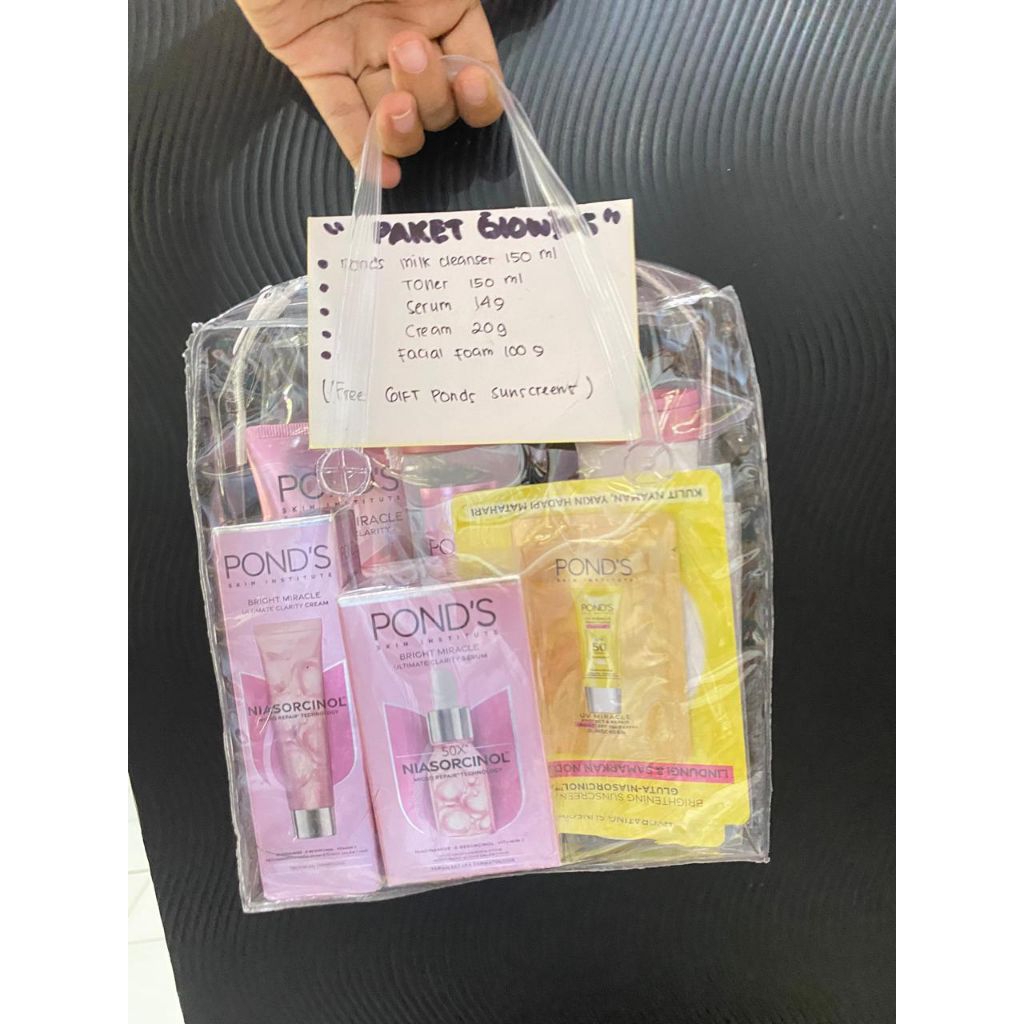 ponds paket glowing 5pcs (Free GIFT)