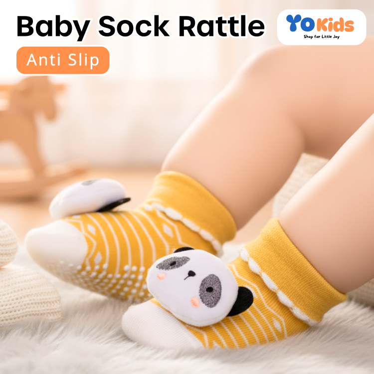 Kaos Kaki Bayi Anti Slip 0 - 9 Bulan Kaos Kaki Bayi Newborn Kaus Kaki Boneka Lucu 3D