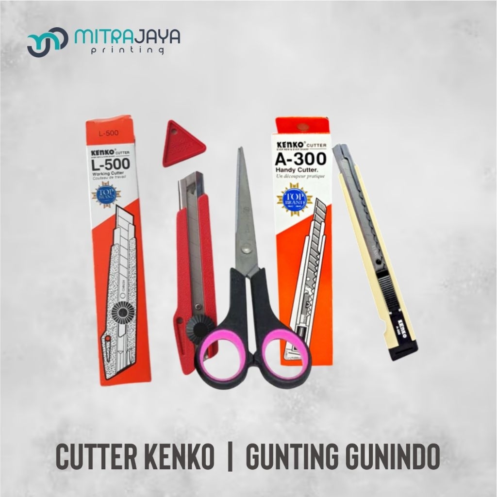 Alat Potong Cutter dan Gunting Tajam - Perlengkapan ATK Kantor Sekolah