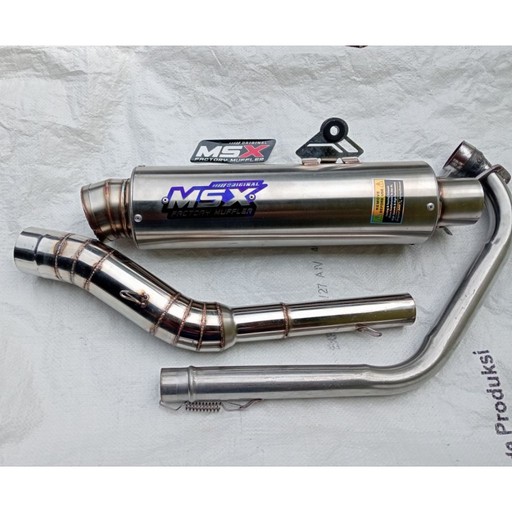 knalpot original msx jumbo cantol jrm panjang 30cm dos satria Fu Vixion CBR Jupiter MX king Sonic gs