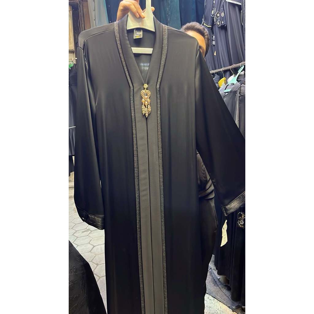 Abaya Inner outer Wanita Dewasa Mesir Free Pashmina original Premium Gamis Hitam Muslim Arab Umroh D
