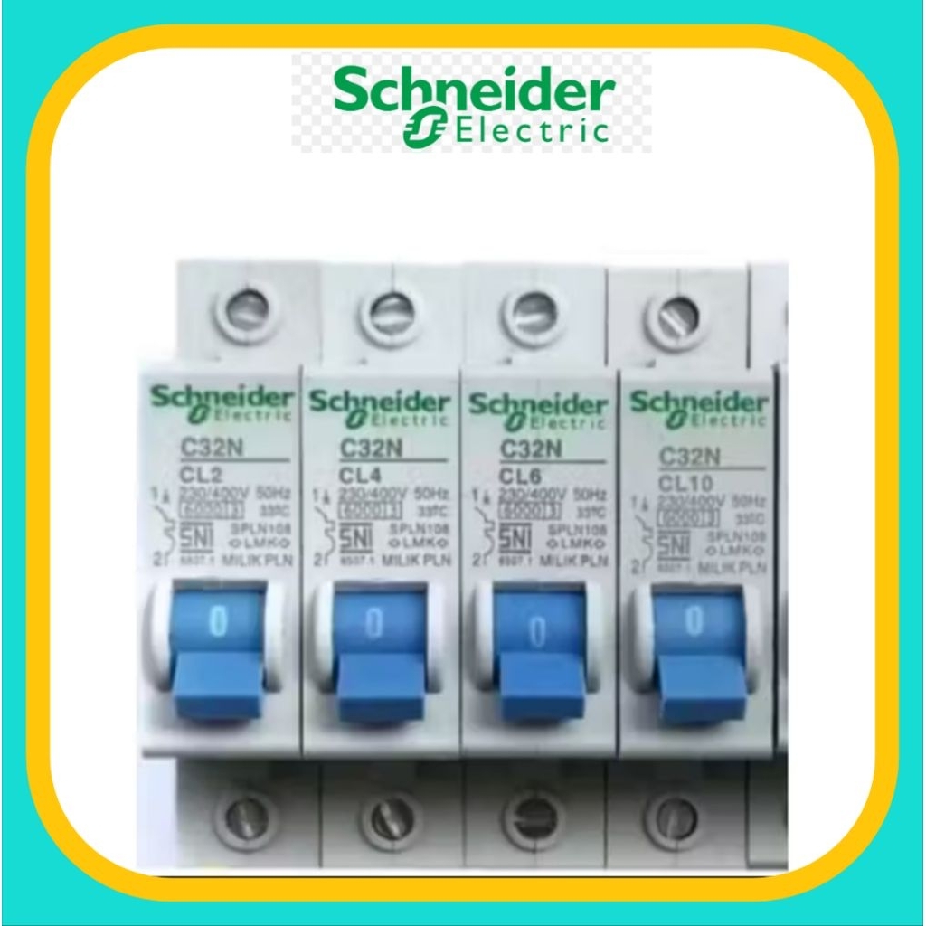 MCB SCHNEIDER 1P, SAKLAR BIRU 2a, 4a ,6a, 16a ,20a ,25a
