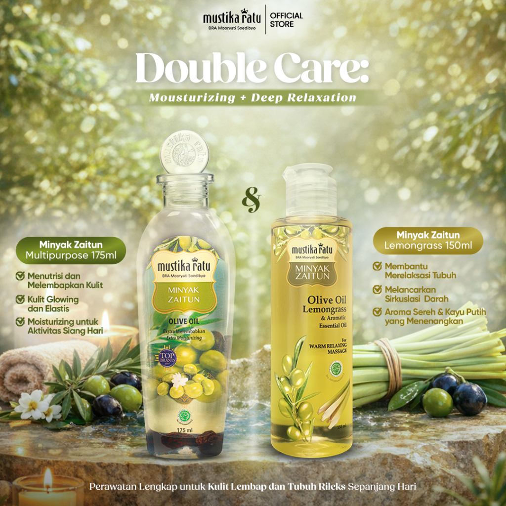 Mustika Ratu Minyak Lemongrass 150ml & Minyak Zaitun 175ml
