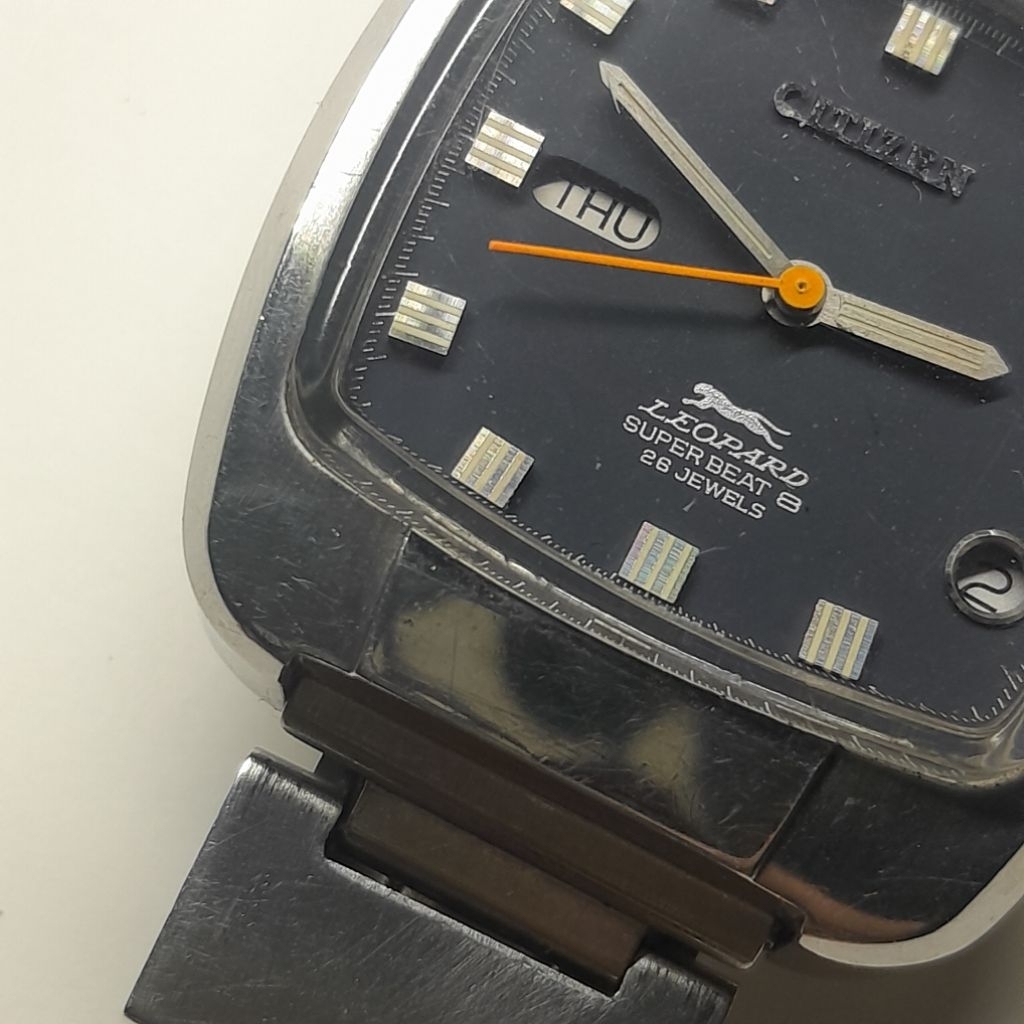 Jam tangan Vintage Citizen Leopard super beat 8 parawater 4 720822 Y