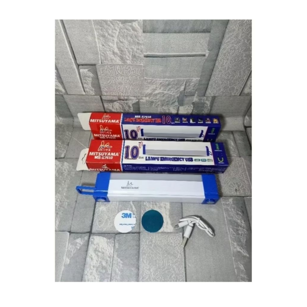 Lampu Emergency Mitsuyama MS-E7610 LED Rechargeable