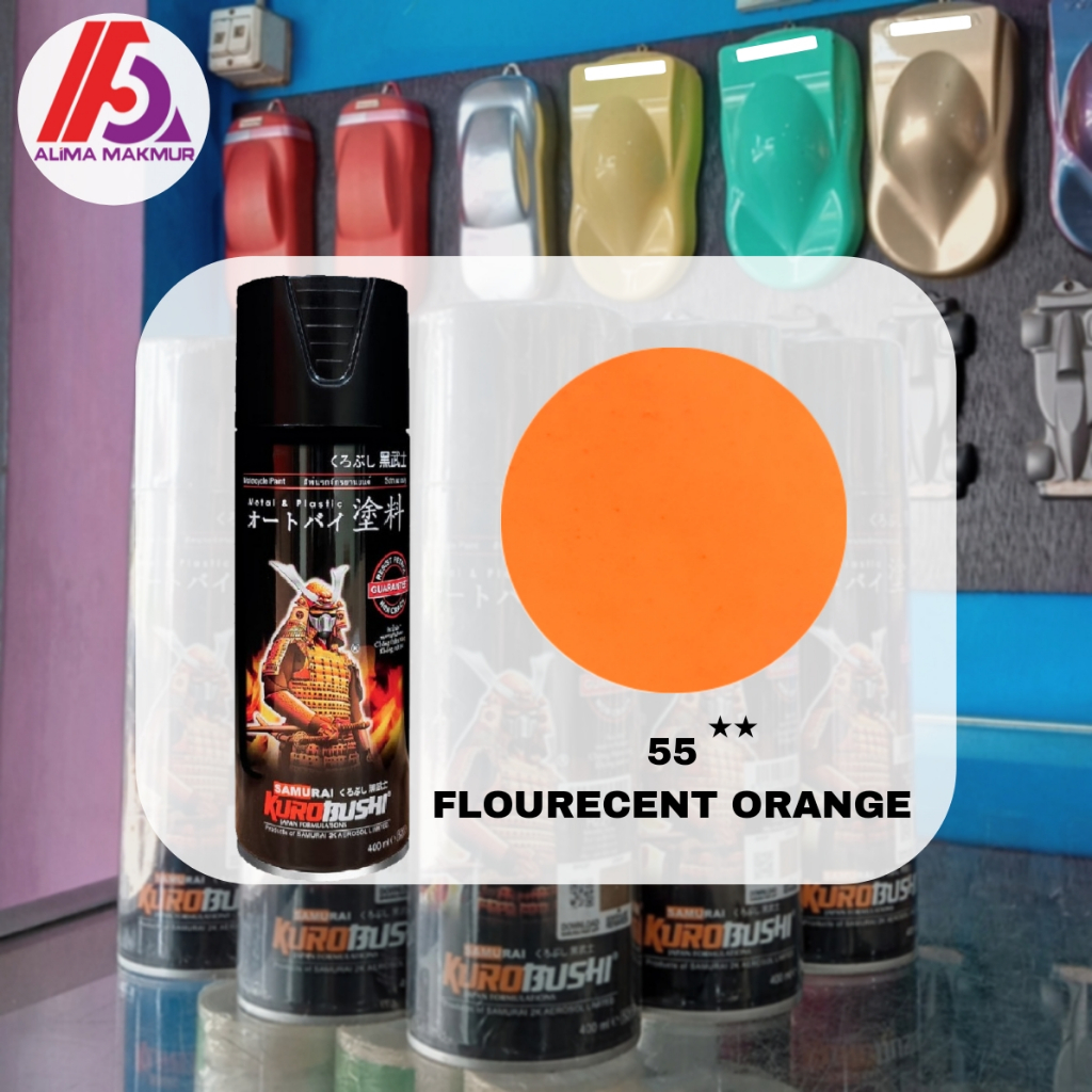 Samurai 55 Fluorecent Orange 400ml / Pilok Fluorecent Orange / Pilok Stabilo Oren