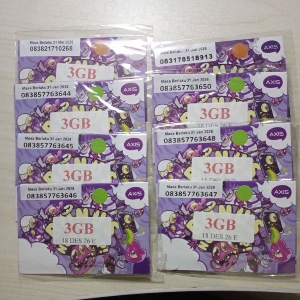 kartu perdana axis 3gb nasional