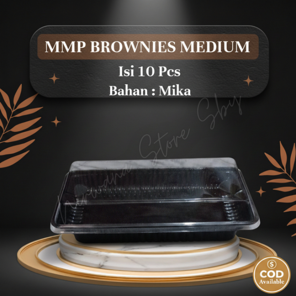 (10 Pcs) MMP BROWNIES MEDIUM | Mika Kue / 22x10,5x5 cm / Mika Puding