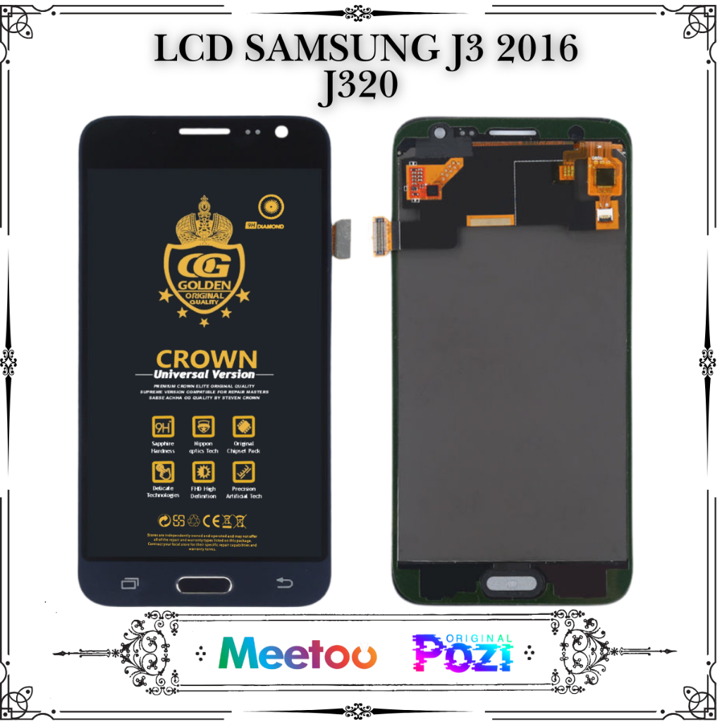 LCD SAMSUNG J3 2016 / (SAMSUNG GALAXY J3 2016) / J320 TOUCHSCREEN FULLSET COMPLETE ORIGINAL