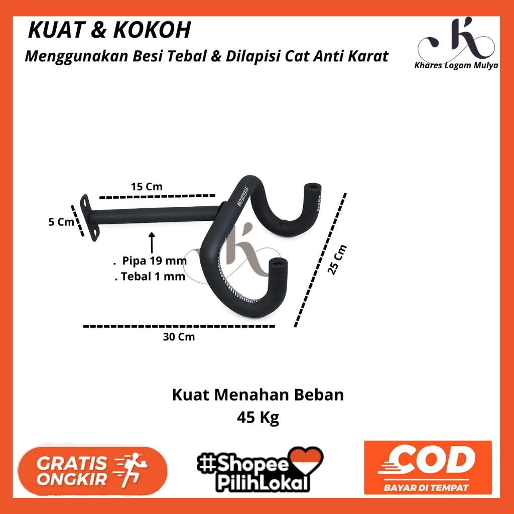 Gantungan Sepeda Dinding Tembok