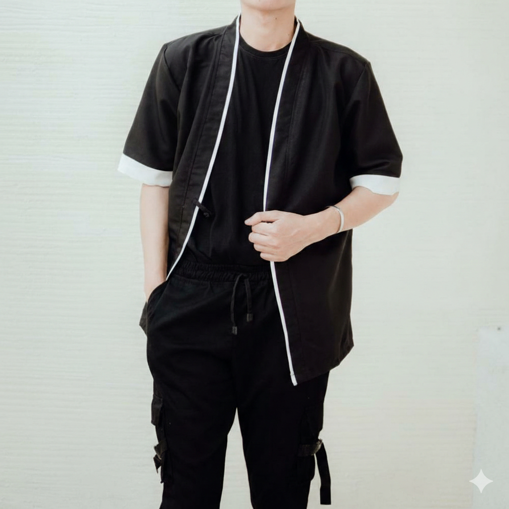 Premium  Kimono Harakiri | Outer Jepang | Kimono Unisex | Cradigan Jepang | Kimono Pria