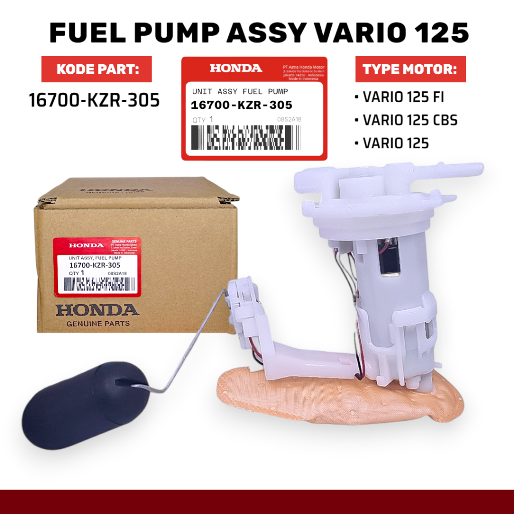 Fuel Pump Honda Vario 125 KZR Pompa Bensin Set Injeksi