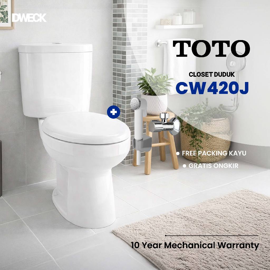 DWECK - TOTO Toilet Kloset Duduk Closet Duduk WC Duduk CW420J