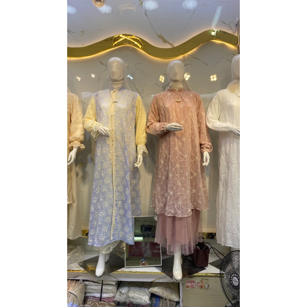 Gamis wanita santily bordir kekinian