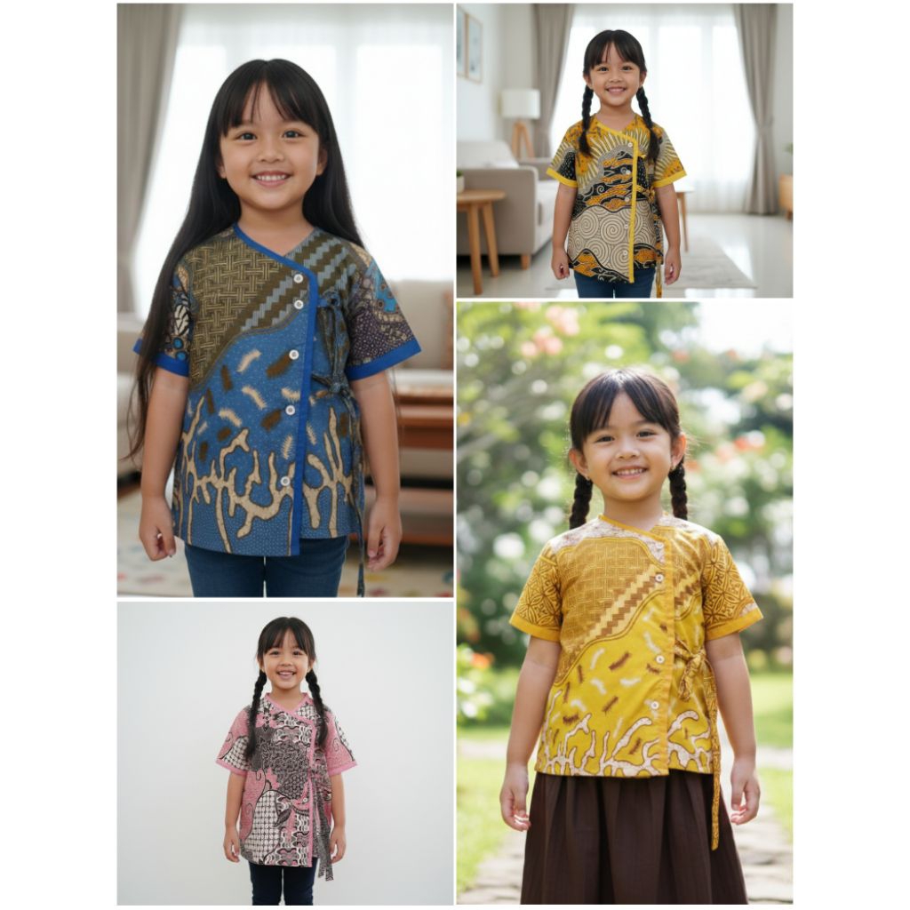 BLUS BATIK KIMONO ANAK CEWE