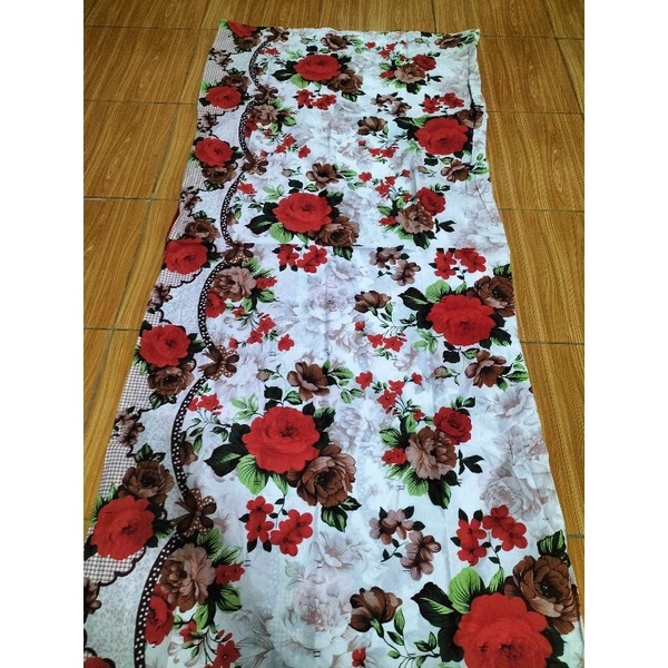 URUNG KASUR KAPUK MOTIF BUNGA SARUNG KASUR ISI KAPUK KULIT KASUR KAPUK