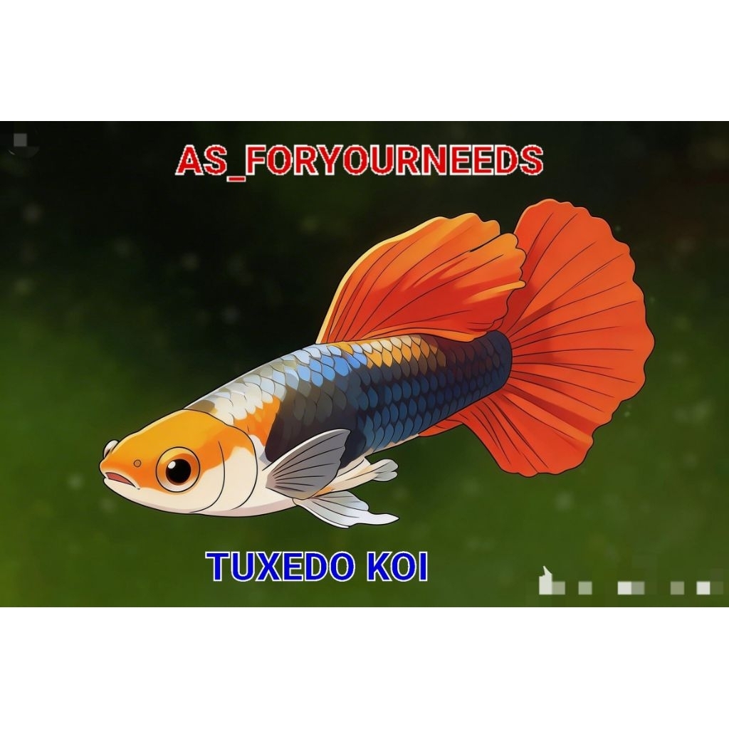 Tuxedo koi guppy