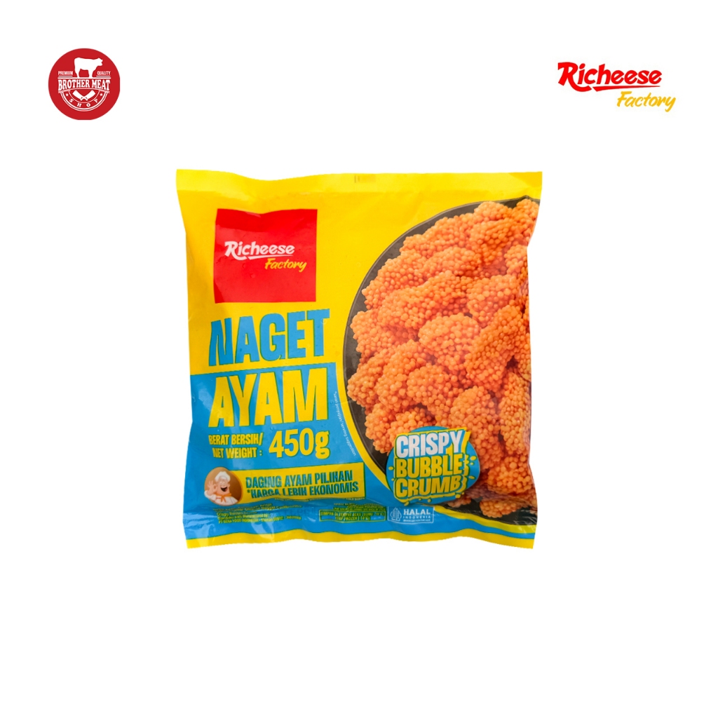 Richeese Factory Crispy Bubble Crumb 450gr / Nugget Ayam - Brothermeatshop