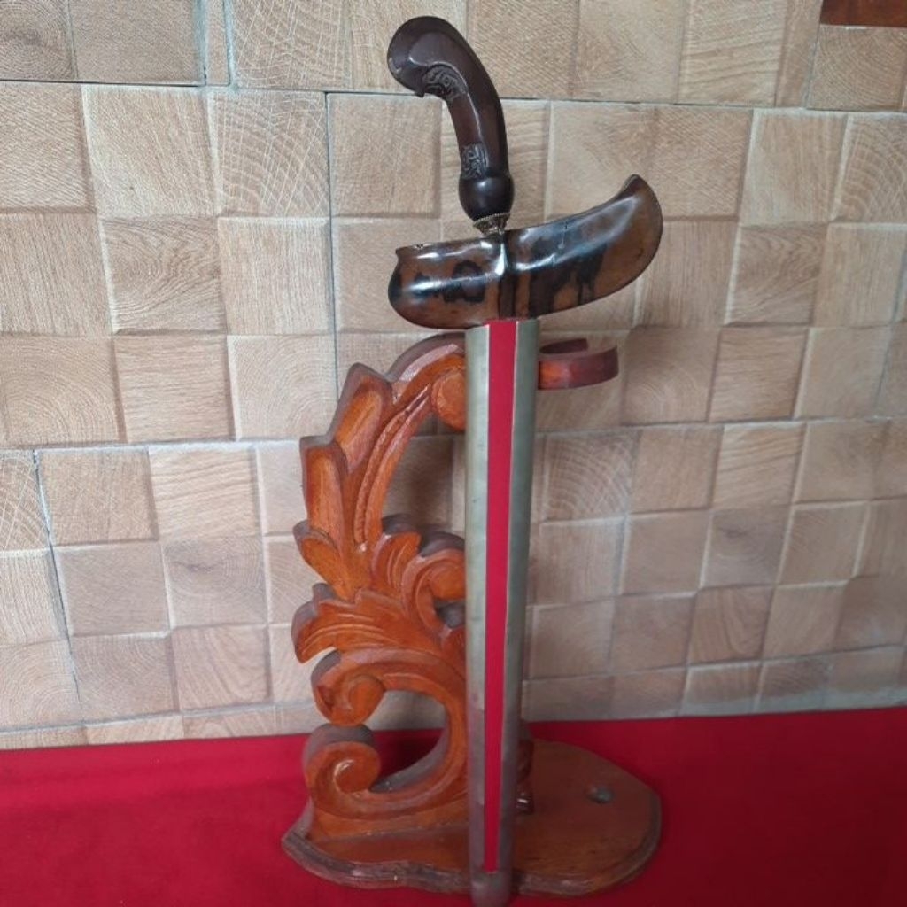 Keris Kyai Carubuk Luk 7 Sepuh,Pamor Tunggul Kukus