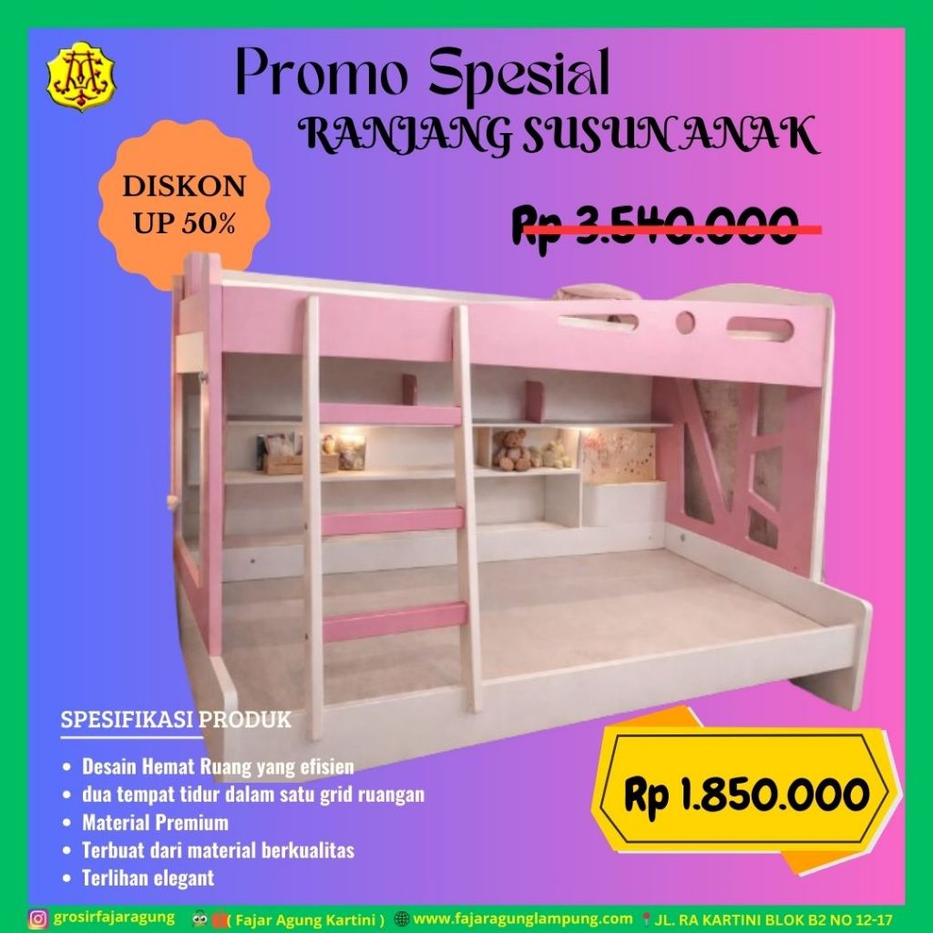 RANJANG TIDUR ANAK / RANJANG SUSUN ANAK