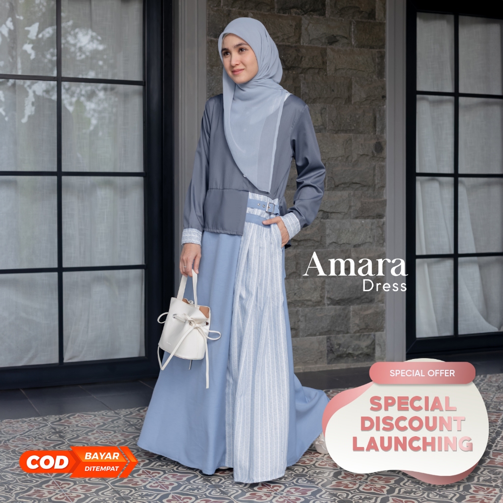 JILBRAVE Amara Dress Gamis Elegant Casual Semi Formal Look