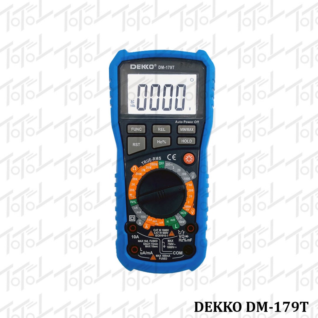 DEKKO Digital Multimeter DM179T / Auto Smart Plus NCV / Multitester Digital / Multimeter DEKKO DM179