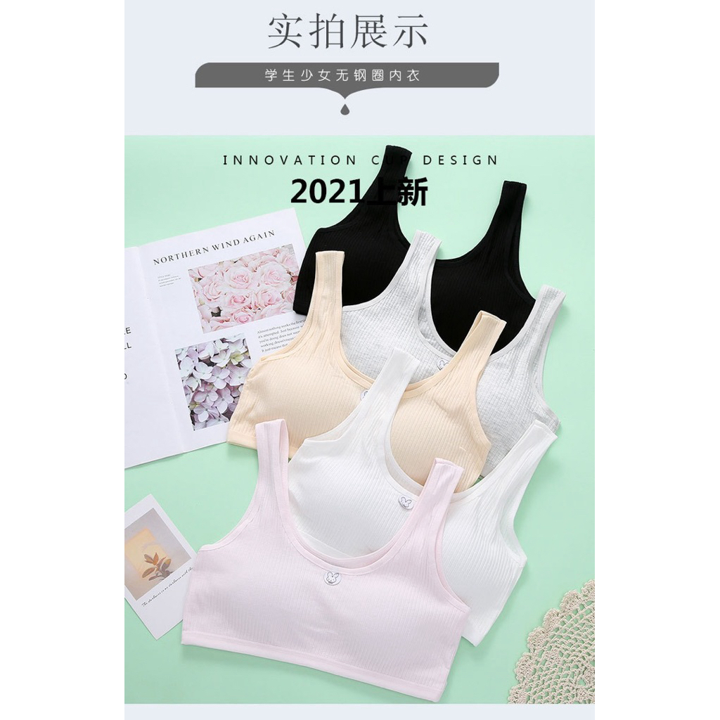 Miniset Kelinci Busa Anak/Miniset Busa Kelinci/Miniset Busa Remaja/Miniset Anak Perempuan/Bra Anak/P