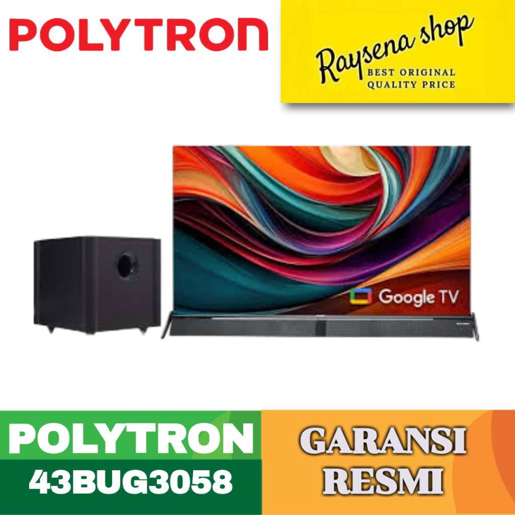 POLYTRON 43BUG3058 4K GOOGLE TV SOUNDBAR 43 inch