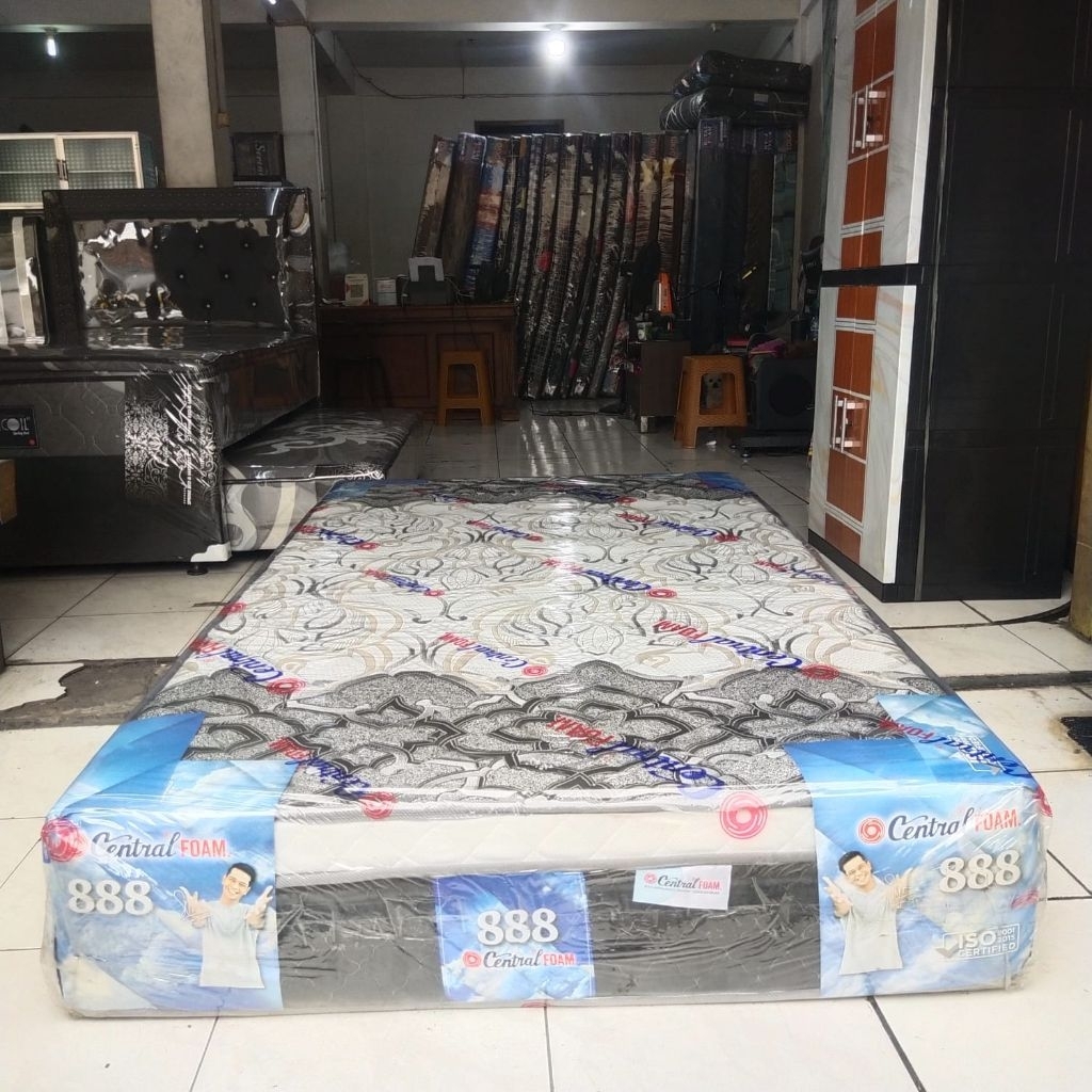 KHUSUS BANDUNG (CHAT TERLEBIH DAHULU CEK ONGKIR).Kasur Central Foam plush top tebal 30 cm, Kasur bus