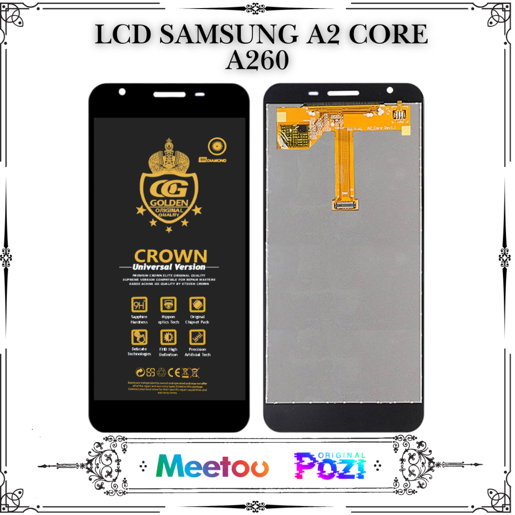 LCD SAMSUNG A2 CORE / (SAMSUNG GALAXY A2 CORE) / A260 TOUCHSCREEN FULLSET COMPLETE ORIGINAL