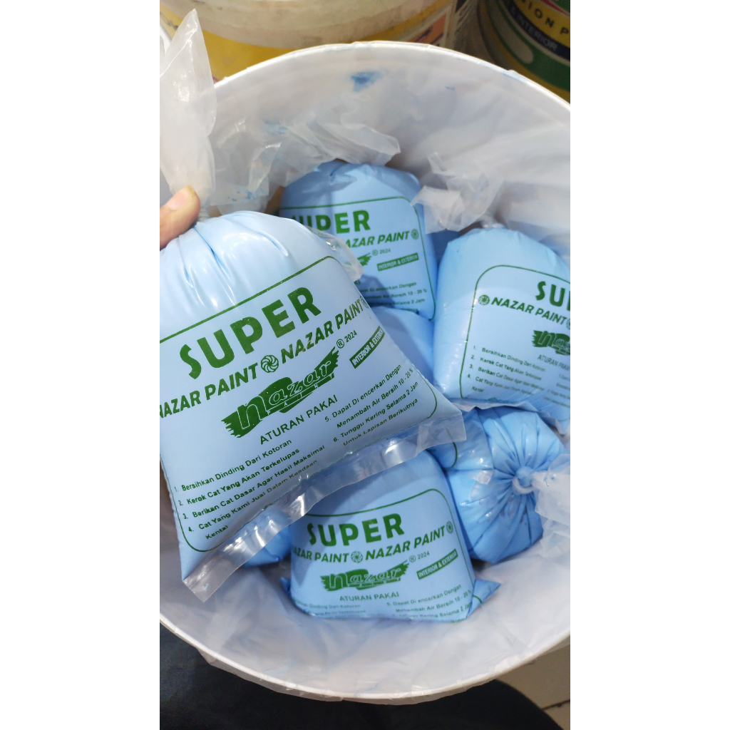 CAT NAZAR PAINT ISI 25 KG KUALITAS SUPER GRATIS EMBER