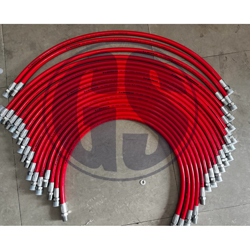 CNG Hose / Selang Gas Alam High Pressure 5000 psi / 345 Bar - Europe Technology