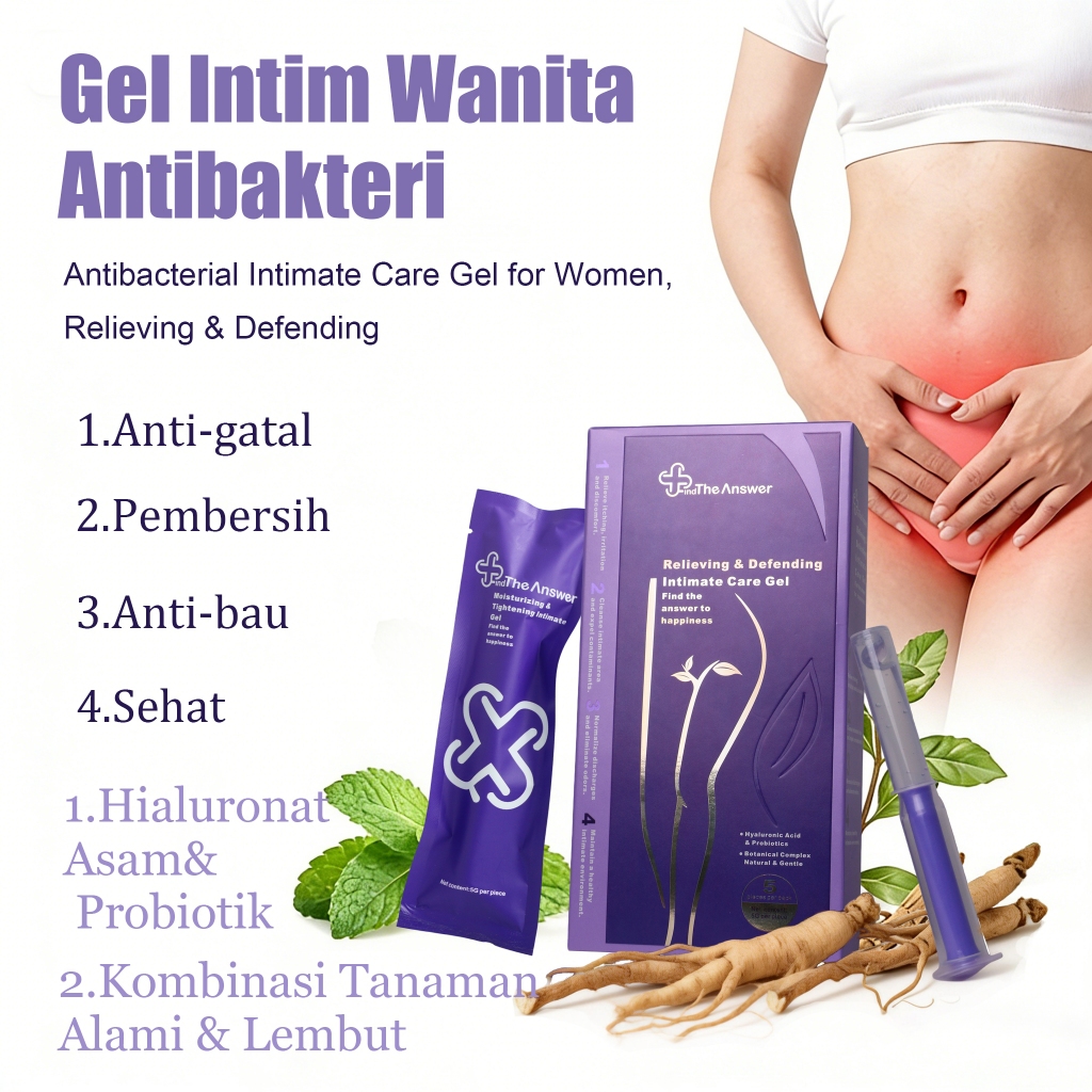 Gel Kewanitaan Antibakteri Alami | Mengatasi Gatal, Keputihan & Bau | Pembersih Vagina Wanita