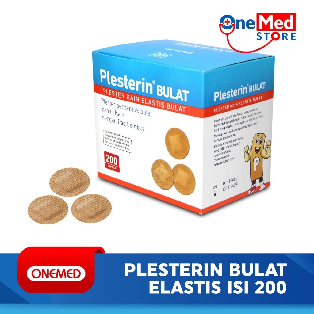 Onemed Plesterin Bulat Kain Elastis / Plester Kain Bulat / Plester Bulat