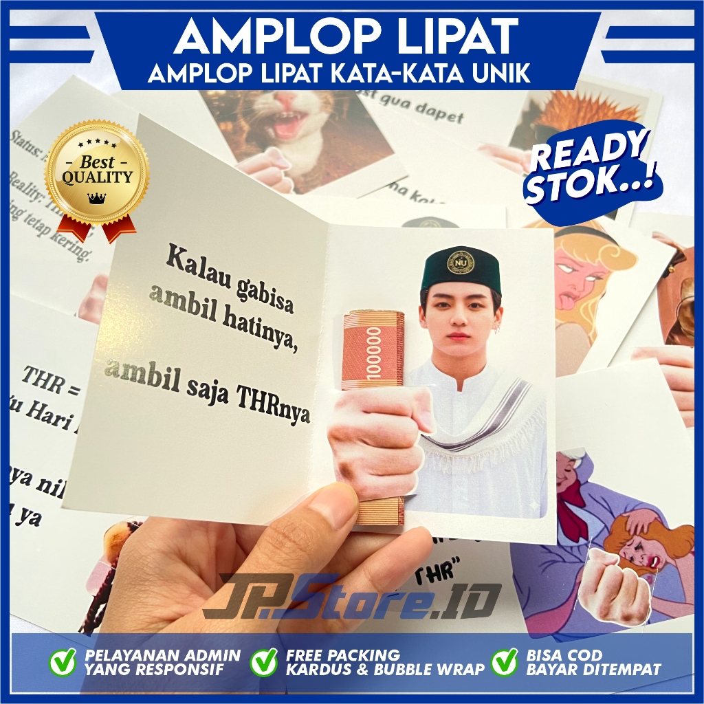 Kartu Amplop Lebaran THR Terbaru 2026 / Kartu THR Meme Lucu / Kartu THR / Kartu Amplop Lebaran / Amp