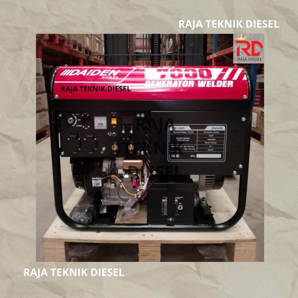 Daiden Genset Las Generator Welder 7000 5000 WATT Bensin ORIGINAL