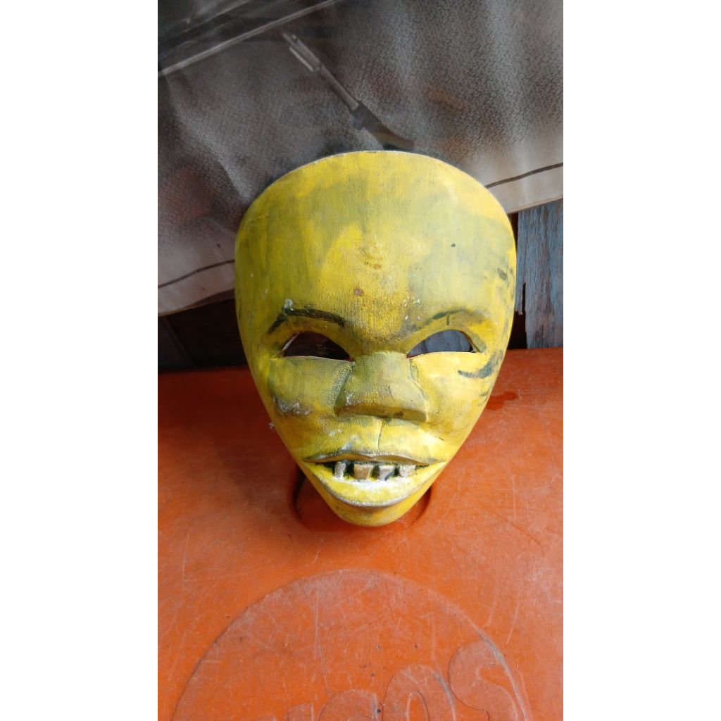 Topeng kayu 155rb jadul antik vintage lawas kuno display