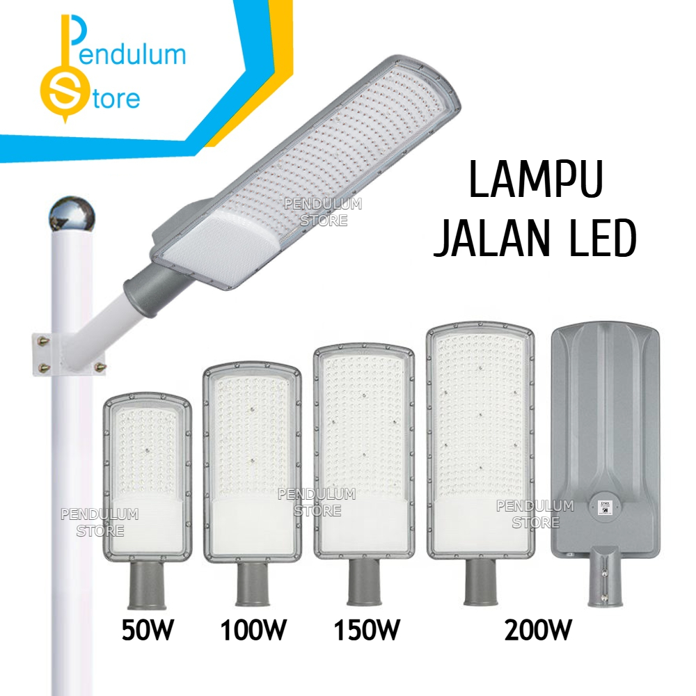 Lampu Jalan LED Emico Aluminium 50W 100W 150W Waterproof IP65 LED Street lights Outdoor 50 Watt 100 