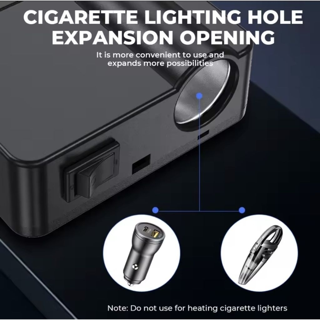 Car Power Inverter 200W Socket Lighter Inverter Mobil USB Fast Charging C11