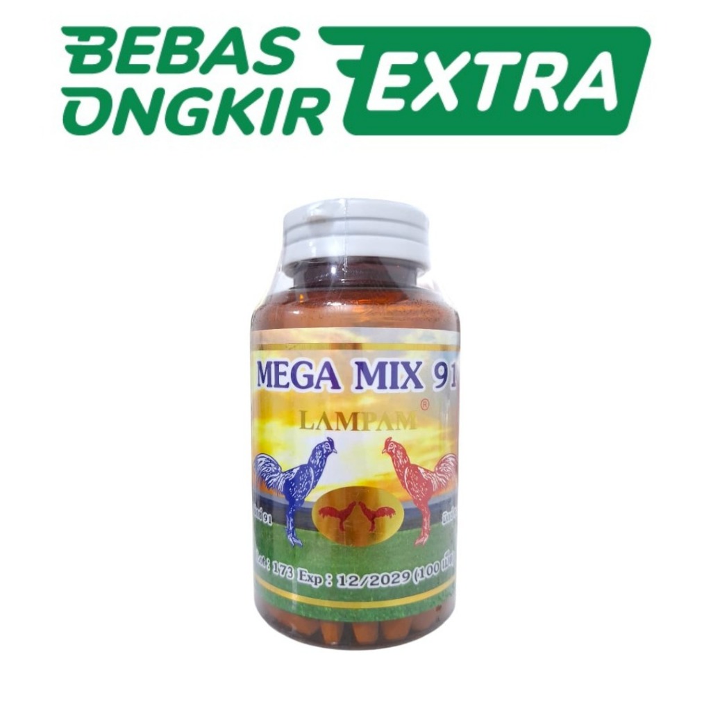 LAMPAM MEGA MIX 91 100 TABLET - menguatkan otot dan tulang ayam