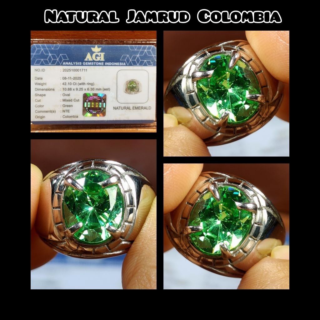 NATURAL BATU MULIA JAMRUD COLUMBIA SUPER KRISTAL HQ
