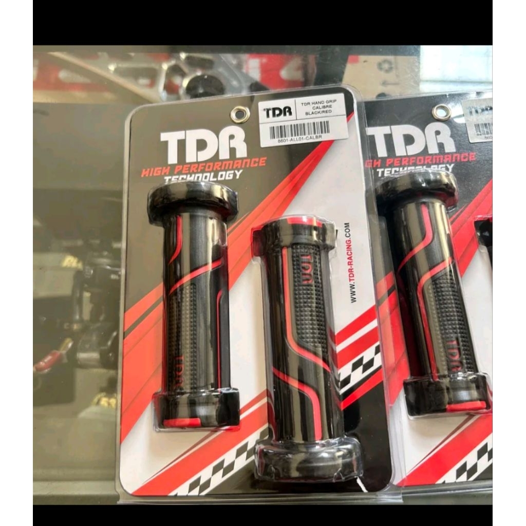 grip/handgrip/sarung gas TDR hitam lis merah grip TDR ORIGINAL