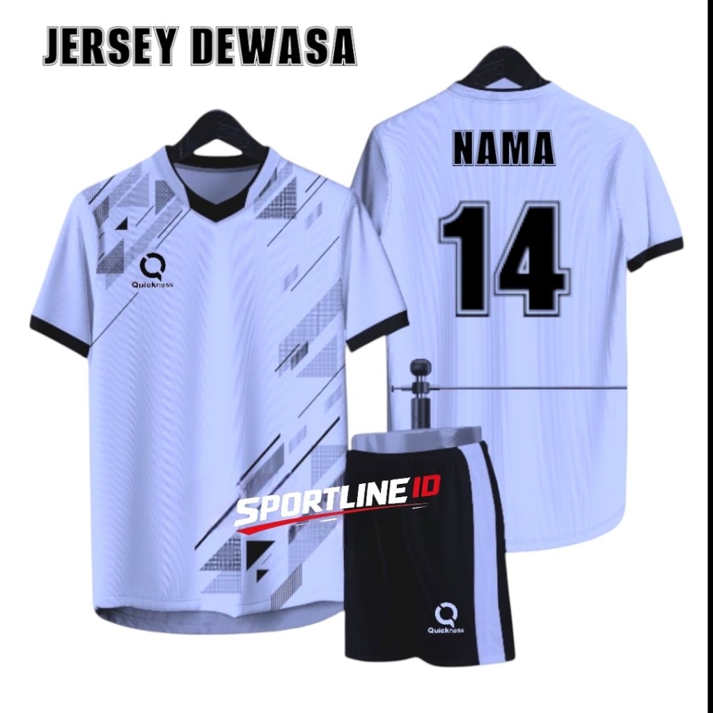 Baju futsal dewasa Kaos Olahraga Custom Nama dan Nomor