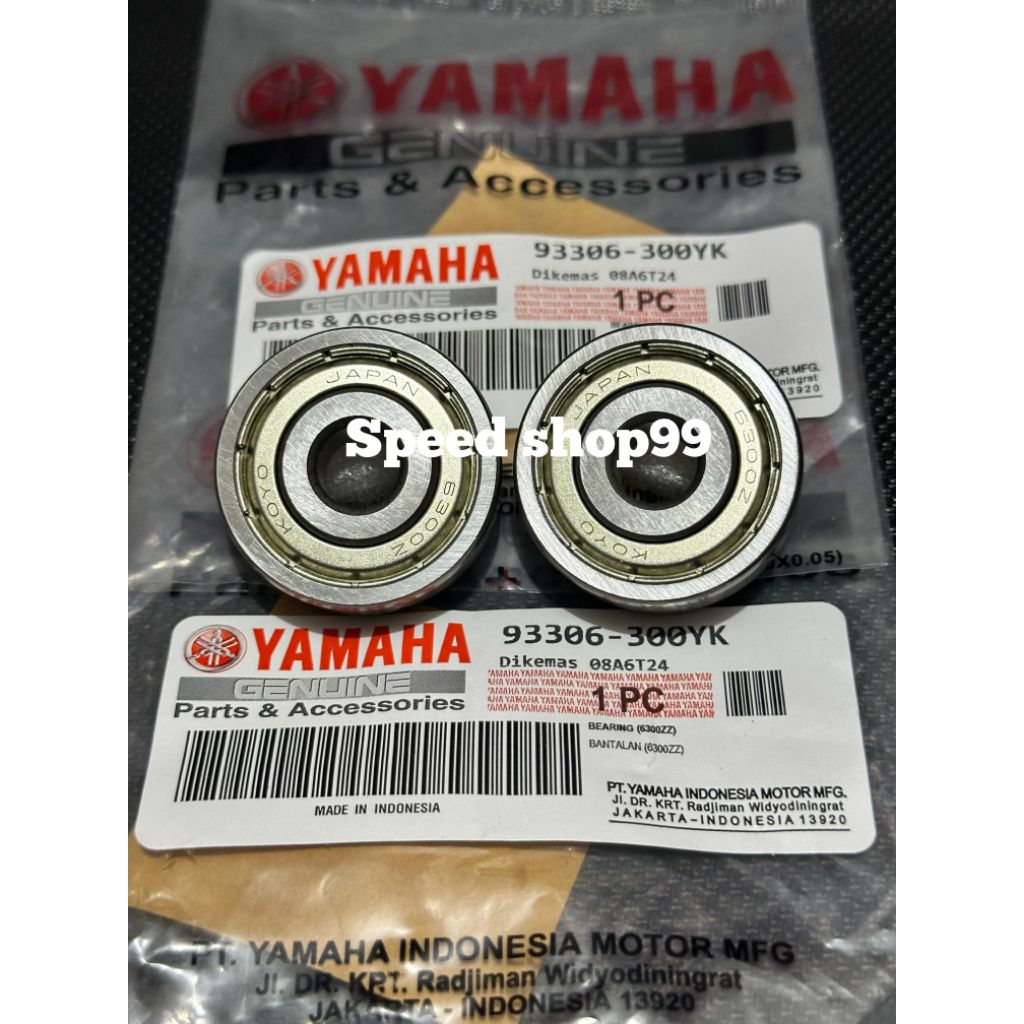 Bearing Laher As roda depan 2PCS 6300zz Yamaha Nmax Neo Nmax Turbo Aerox Alpa Aerox Connected YGP OR