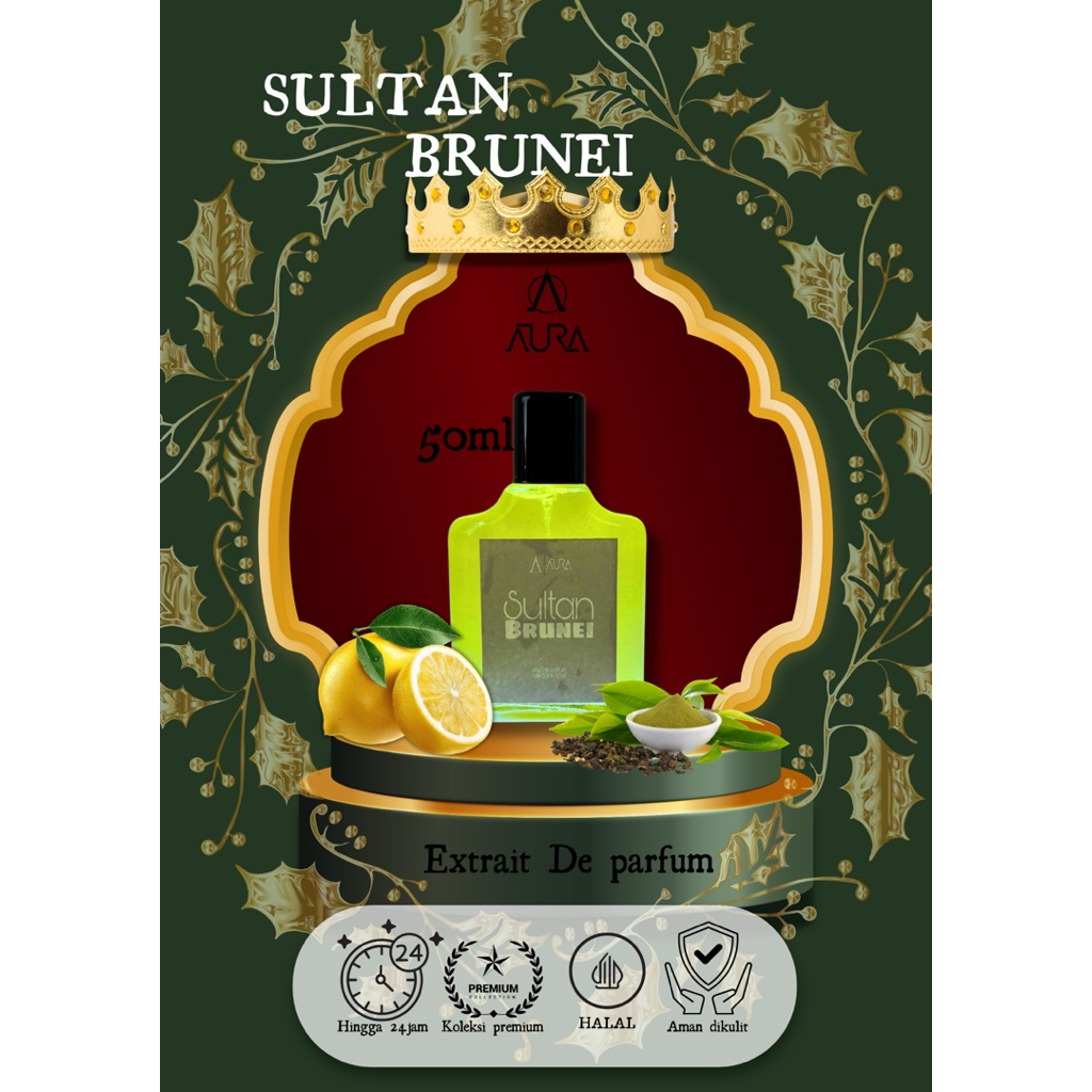 AURA PARFUM. varian Sultan Dubai(sweet lemon tea).UNISEX. EXTRAIT DE PARFUM
