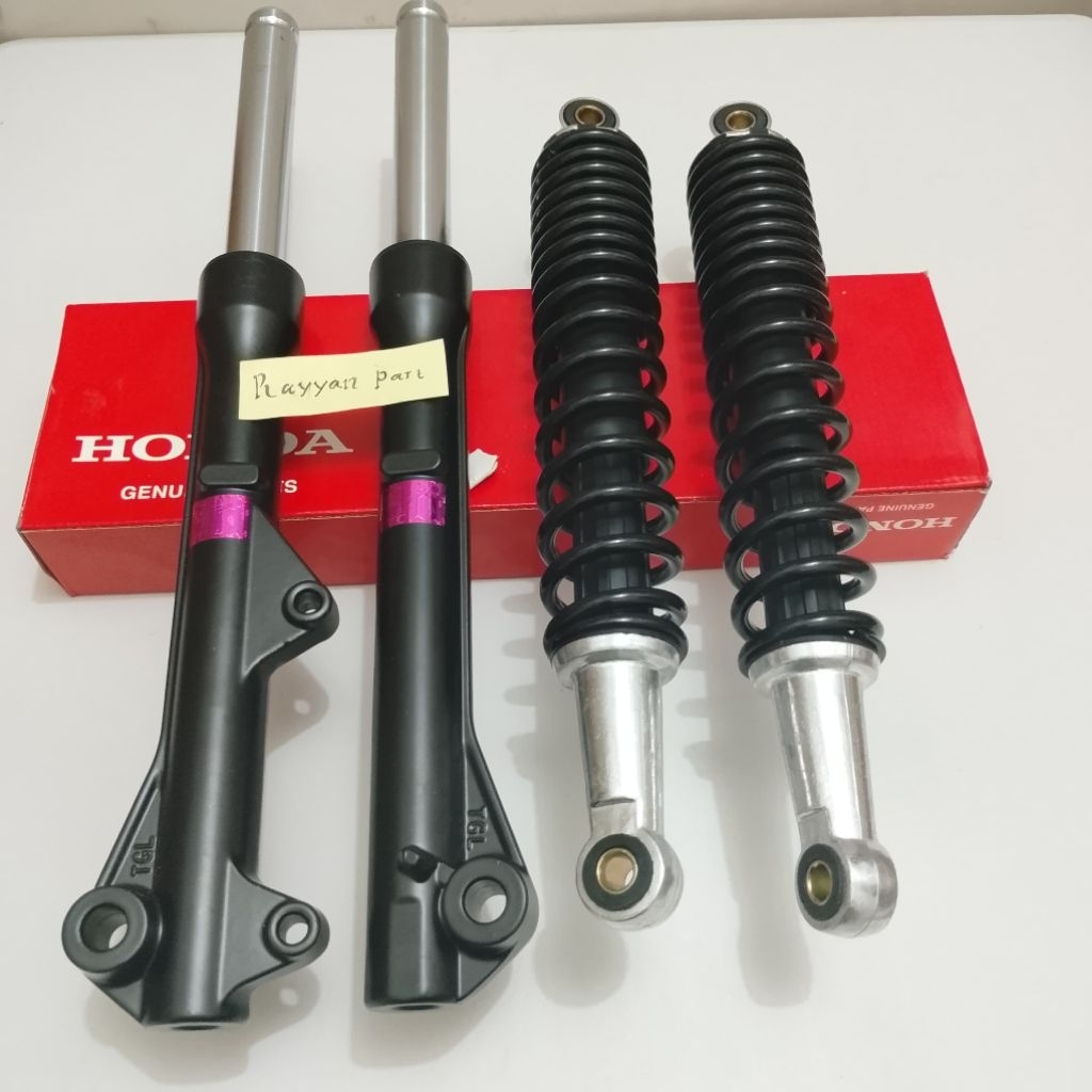 Shock depan komplit+belakang revo absolute blade fi revo absolute 110