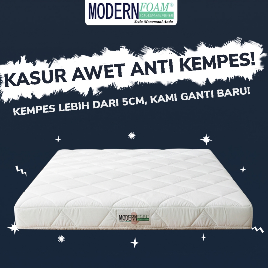 Kasur Busa Modern Foam Quilting Model - Empuk, Pilihan Warna, Bebas Bau Lem