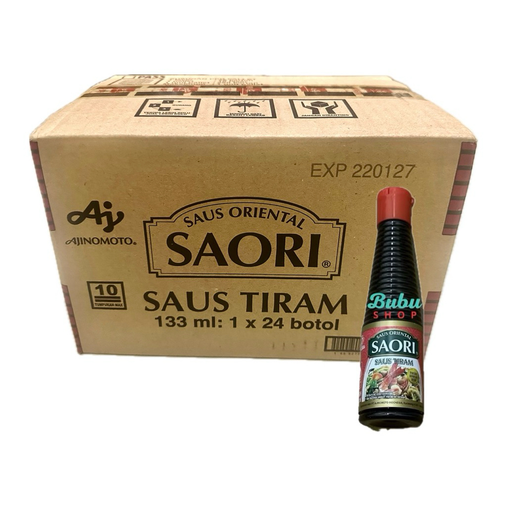 ( 24 botol ) 1 DUS Saus / Saos Saori TIRAM dan TERIYAKI  133 ML ( 24 botol )