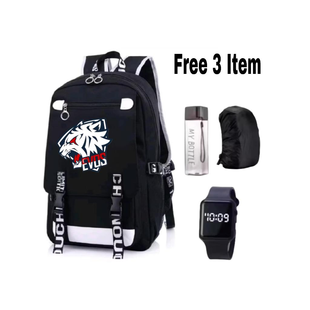 Tas Ransel EVOS Anak Gamers Bonus My Bottle - Tas Ransel EVOS Anak Gamers Bonus My Bottle - Tas Anak