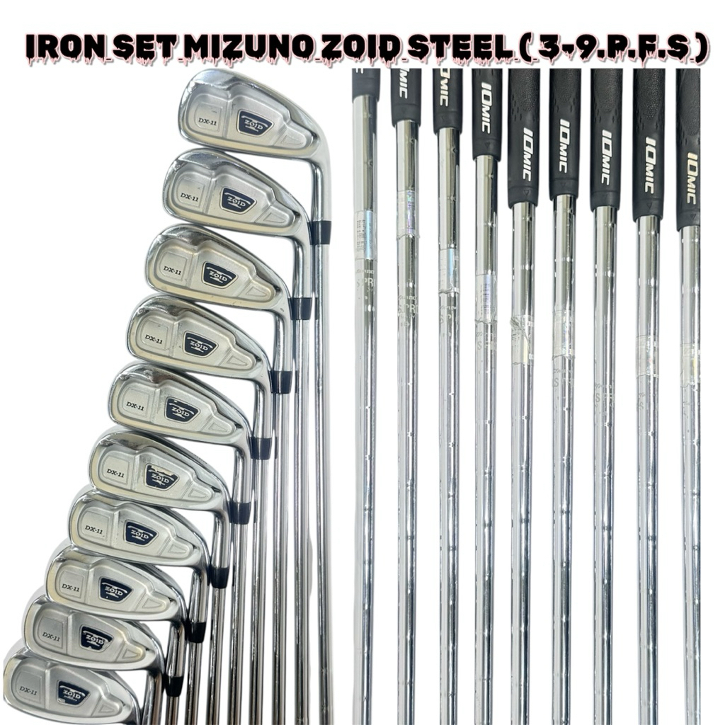 Stick Golf Iron Set Golf Mizuno Zoid Shaft Steel Flek Reguler Second Original